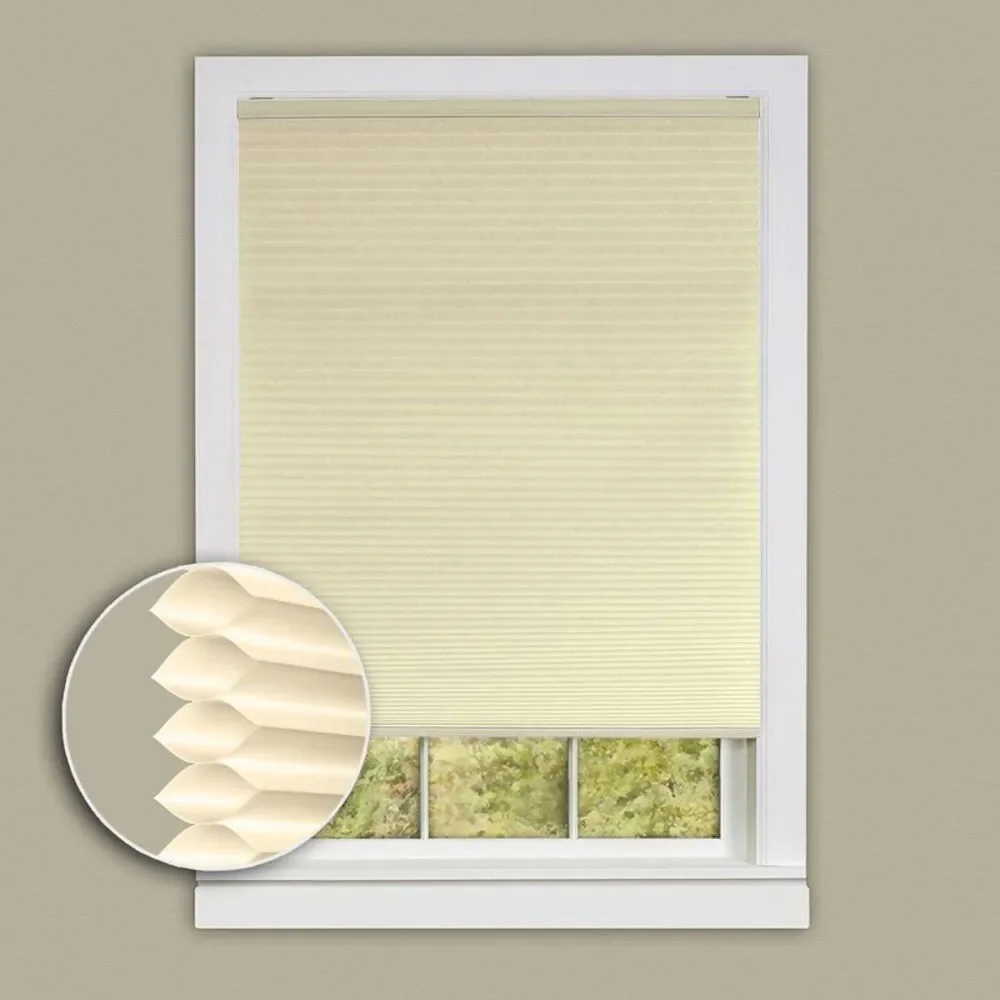 PowerSellerUSA Cordless Window Shades for Inside or Outside Mount, 3/8 Inch